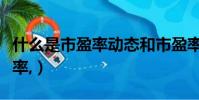 什么是市盈率動態和市盈率靜態(什么是市盈率,)