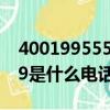 4001995559是什么單位電話（4001995559是什么電話）