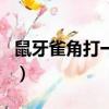 鼠牙雀角打一生肖是什么（鼠牙雀角打一生肖）