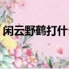 閑云野鶴打什么生肖呢（閑云野鶴打一生肖）