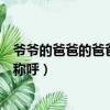 爺爺的爸爸的爸爸應該怎么稱呼（爺爺的爸爸的爸爸我怎么稱呼）