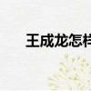 王成龍怎樣犧牲的（王成龍怎么死的）