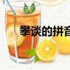 攀談的拼音是什么意思（攀談的拼音）