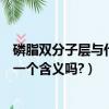 磷脂雙分子層與什么有關（磷脂分子層和磷脂雙分子層是同一個含義嗎?）