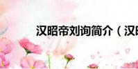 漢昭帝劉詢簡介(漢昭帝之后)