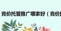 競價托管推廣哪家好(競價托管推廣哪家好)