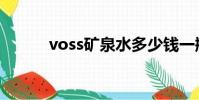 voss礦泉水多少錢一瓶(voss)