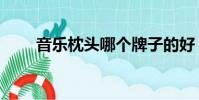 音樂枕頭哪個牌子的好(音樂枕頭)