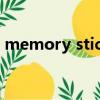memory stick pro（memory stick duo）