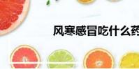 風寒感冒吃什么藥(風)