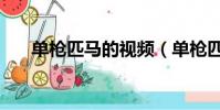 單槍匹馬的視頻(單槍匹馬的反義詞)