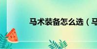 馬術裝備怎么選(馬術裝備)