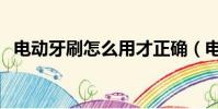 電動牙刷怎么用才正確(電動牙刷怎么用)
