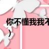 你不懂我我不怪你的文案（你不懂我我不見怪）