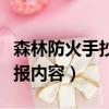 森林防火手抄報內容文字清晰（森林防火手抄報內容）