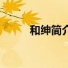 和紳簡介（關于和紳簡介的簡介）