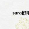 sara好聽的歌曲（sara好聽的歌）