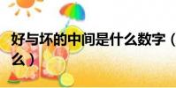 好與壞的中間是什么數字(好與壞的中間是什么)