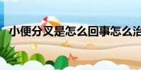 小便分叉是怎么回事怎么治療(小便分叉)
