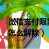 微信支付限額怎么解決2021（微信支付限額怎么解除）