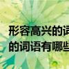 形容高興的詞語有哪些二年級下冊（形容高興的詞語有哪些）