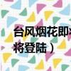 臺風煙花即將再次登陸（臺風煙花已上岸 即將登陸）
