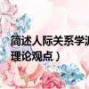簡述人際關系學派的組織理論觀（簡述人際關系學派的組織理論觀點）
