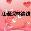 江硯深林清淺全文免費閱讀（江硯深林清淺）