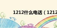 1212什么電話(1212什么意思)
