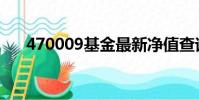 470009基金最新凈值查詢(470009)