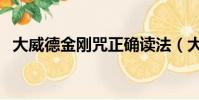 大威德金剛咒正確讀法(大威德金剛心咒)
