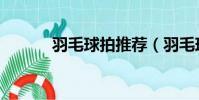 羽毛球拍推薦(羽毛球拍推薦)