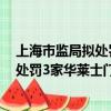 上海市監局擬處罰3家華萊士門店責令整改（上海市監局擬處罰3家華萊士門店）