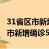 31省區市新增確診57例含廣東17例（31省區市新增確診57例）