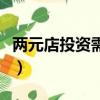 兩元店投資需要多少（兩元店投資需要多少錢）