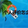 個人評價怎么寫才能有水平（個人評價怎么寫）