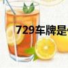 729車牌是什么（729車牌是什么意思）