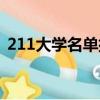 211大學名單排名西安（211大學名單排名）