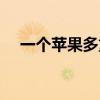 一個蘋果多重多少克（一個蘋果多少克）