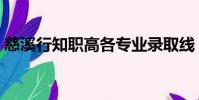慈溪行知職高各專業錄取線(慈溪行知職高)