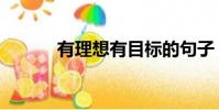 有理想有目標的句子(有理想)