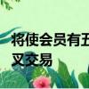 將使會員有五分鐘的機會以收盤價進行股票交叉交易
