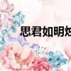 思君如明燭是什么意思（思君如明燭）