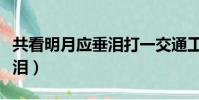 共看明月應垂淚打一交通工具(共看明月應垂淚)