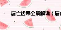 唇亡齒寒全集解說(唇亡齒寒翻譯)