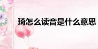 琦怎么讀音是什么意思(琦怎么讀)