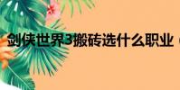 劍俠世界3搬磚選什么職業(劍俠世界私服)