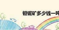 鉭鈮礦多少錢一噸(鉭)