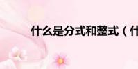什么是分式和整式(什么是分式)