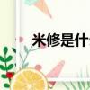 米修是什么意思（米修是什么意思）
